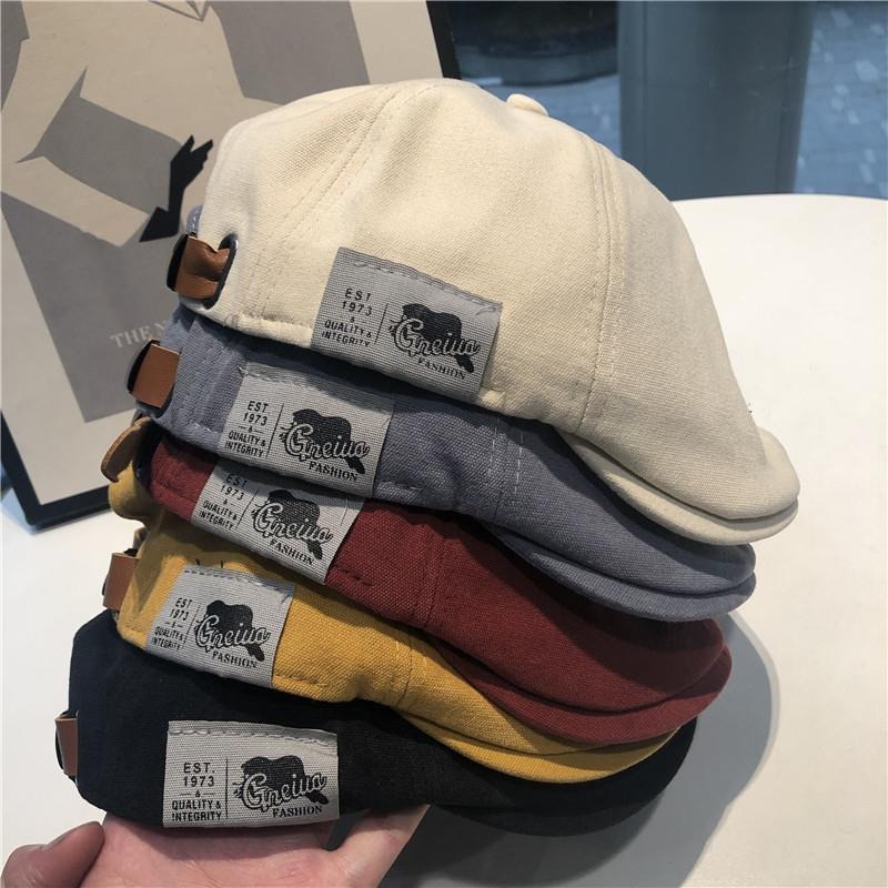 Bérets et casquettes à visière pour hommes et femmes, tendance urbaine, été et automne, classiques, polyvalents, style hip-hop, adaptés à un usage quotidien.