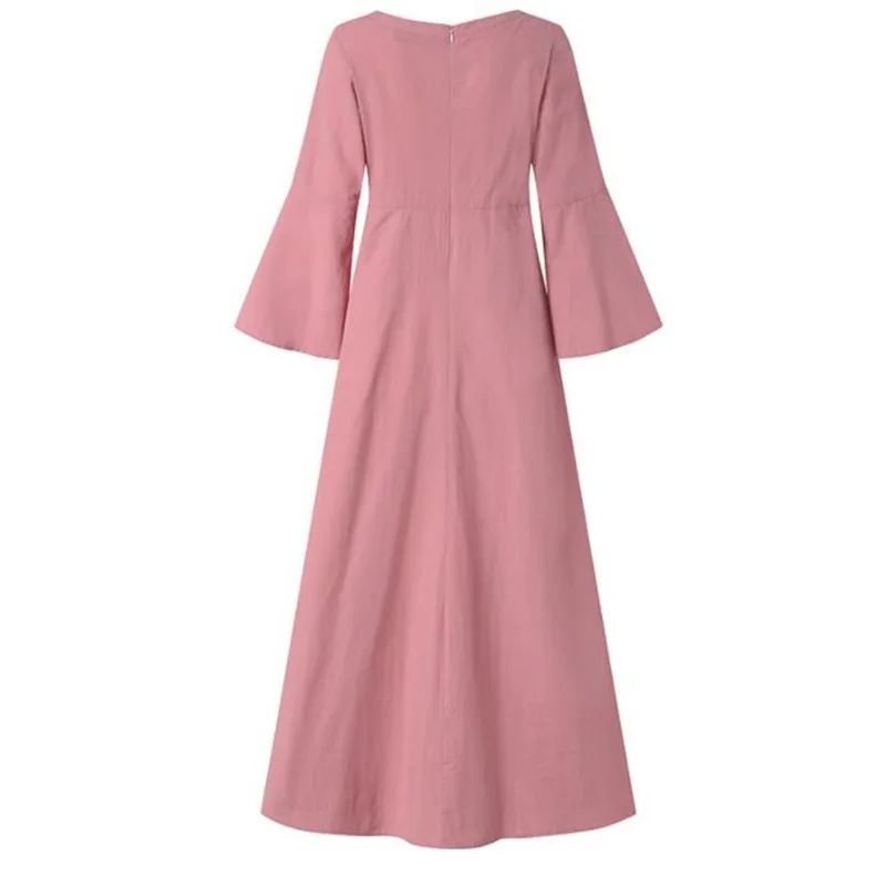 Robe Victorienne en Coton et Lin pour Femme, Costume de Palais Médiéval, Cosplay, Longue, Maxi, Kaftan, Noir, Rose, Jaune