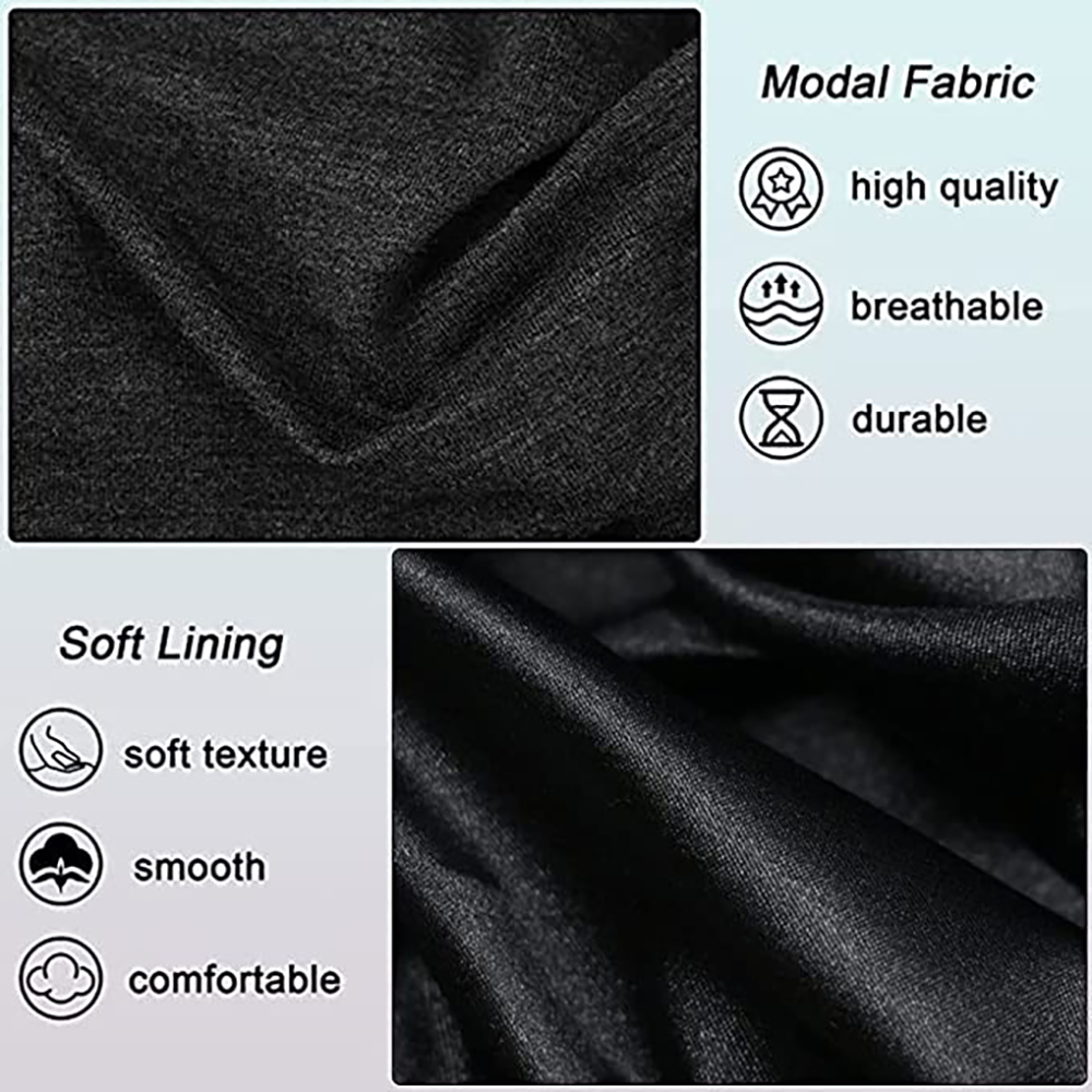Pull Turban pour hommes, bandeau Vintage pour hommes, extensible, Modal et Satin, écharpe, cravate pour cheveux
