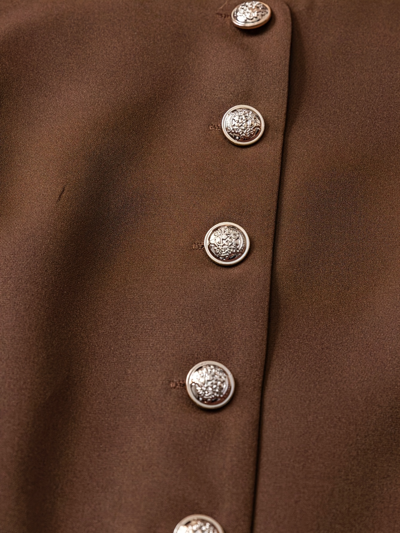 Gilet sans manches à col rond pour femme, élégant, à simple boutonnage, avec poches, style veste de costume