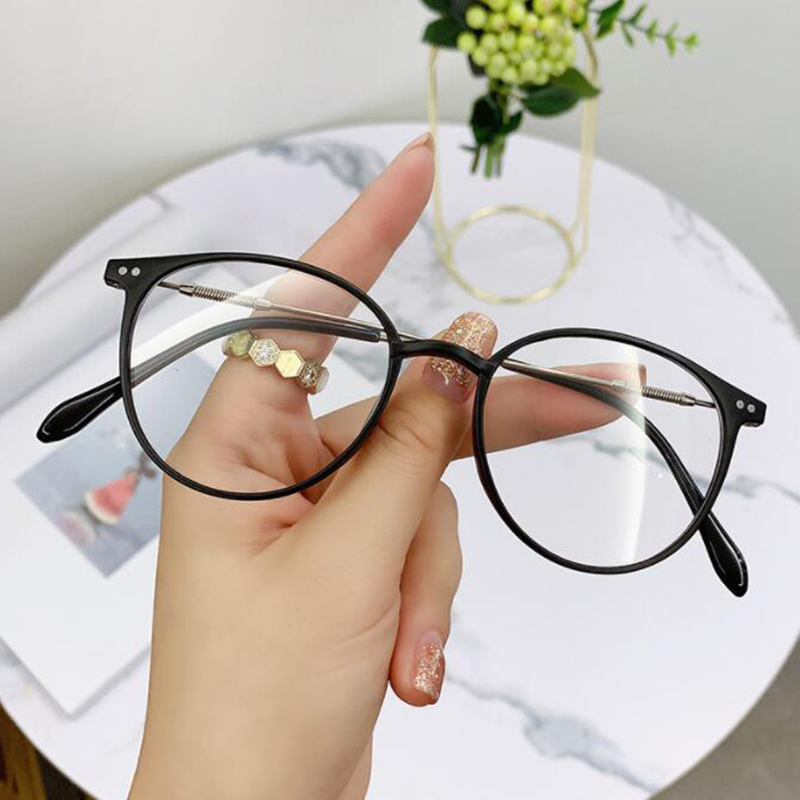 Lunettes rondes Vintage en métal pour femmes et hommes, verres de myopie en résine Flexible Ultra légère, lunettes de Vision à courte vue dioptrie-1.00 ~-6.0