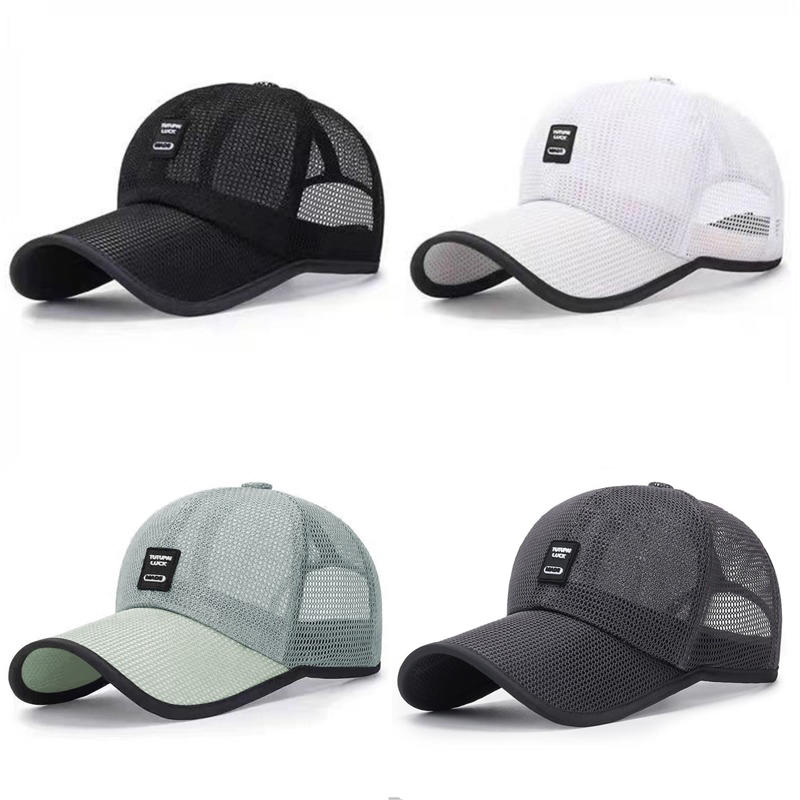 Visières hommes maille casquettes de Baseball casquette de protection solaire Sports de plein air Net chapeaux pour homme respirant individualité hommes chapeaux