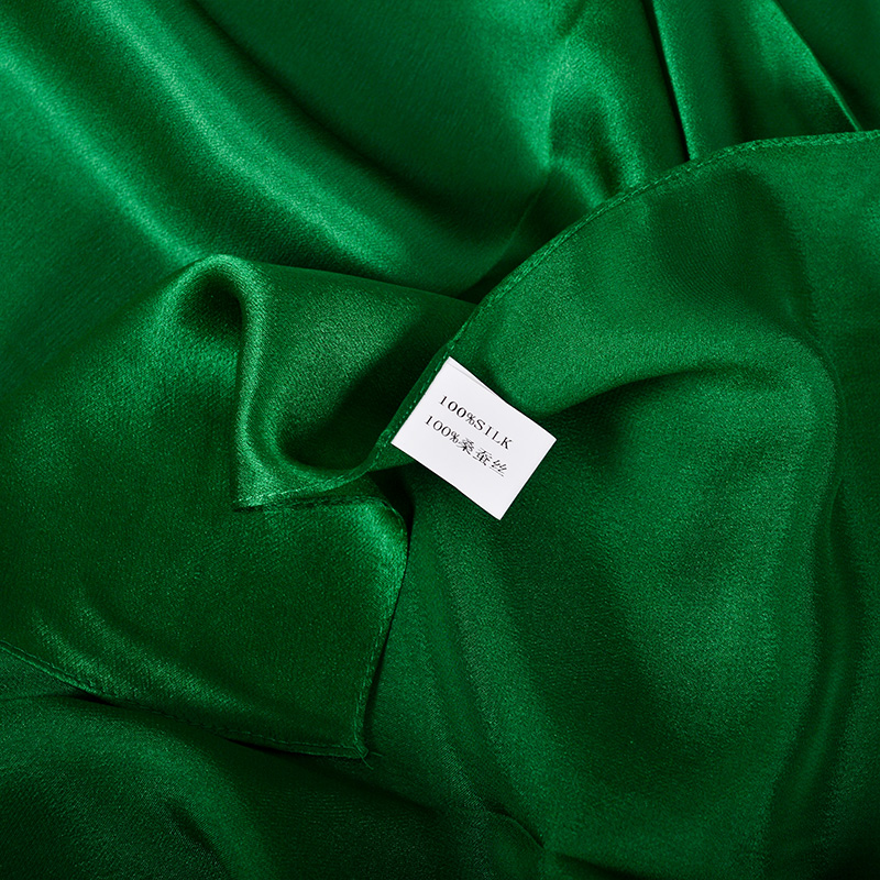 [BYSIFA] foulard en soie verte Pure châle femmes mode luxe Georgette soie longues foulards dames marque foulard Cape180 * 70 cm