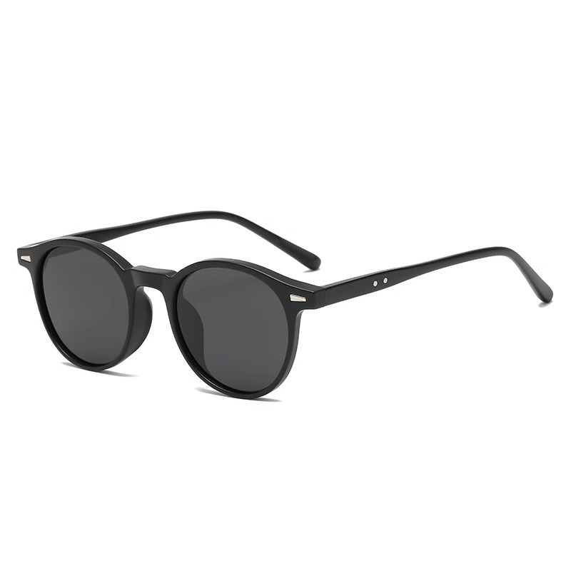 Nouvelles Lunettes de Soleil Rondes Vintage pour Femmes et Hommes, Lunettes de Soleil Circulaires de Marque, Lunettes Ovales pour Hommes et Femmes