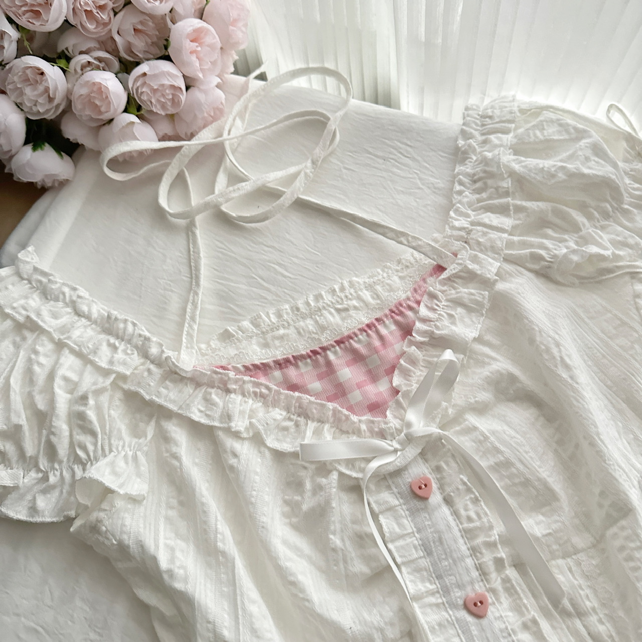 Ensemble 2 pièces japonais Kawaii Lolita élégant pour femmes, Mini jupe rose Y2k avec nœud, costume de princesse douce Chic, tenues d'été