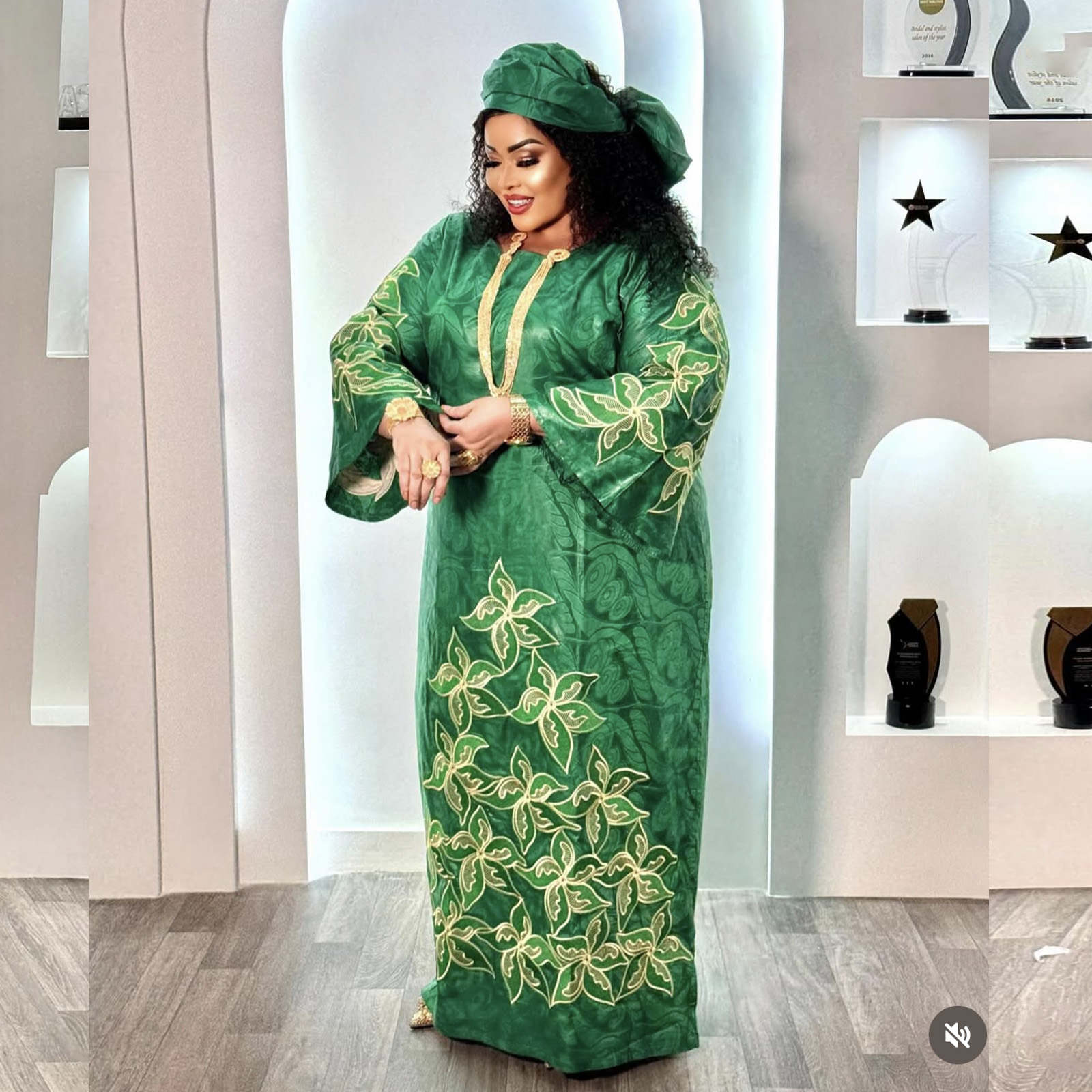 Tenue africaine pour femmes, abaya brodée, grande taille, robe élégante pour fêtes et églises