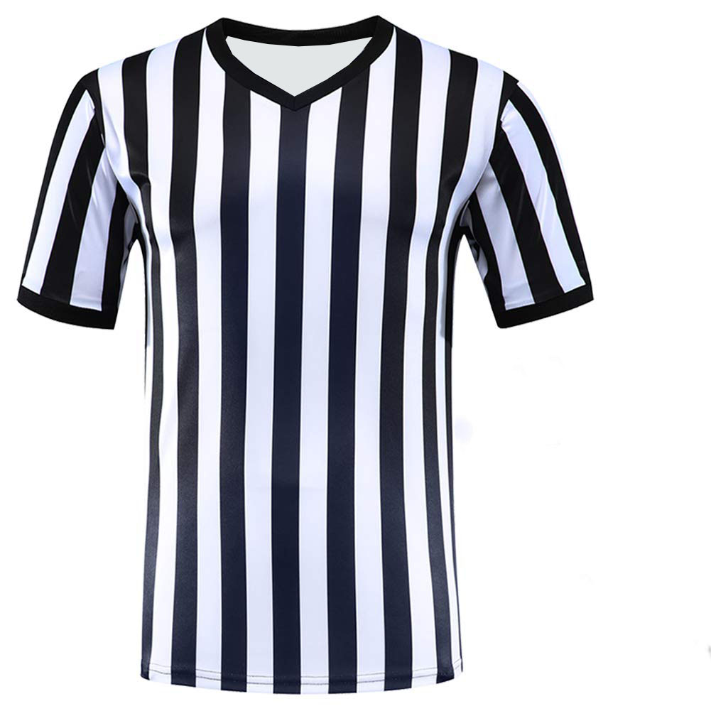 T-shirt de sport vintage noir et blanc pour femme et homme, maillot d'arbitre des années 90, Cliff Keen, années 1990