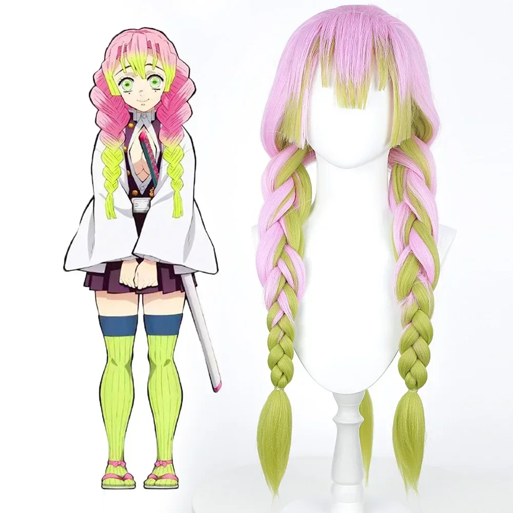 Costume de Cosplay Kanroji Mitsuri, nouvelle mode, robe Kimono rose, tenues de fête de carnaval d'halloween, costumes pour femmes