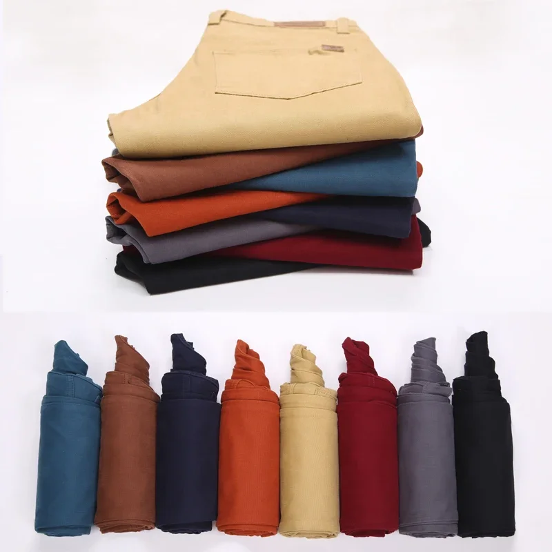 Viser classiques en coton pour hommes, pantalons décontractés, pantalons Slim Fit, vêtements de marque FJMale, nouvelle mode d'affaires, 2023