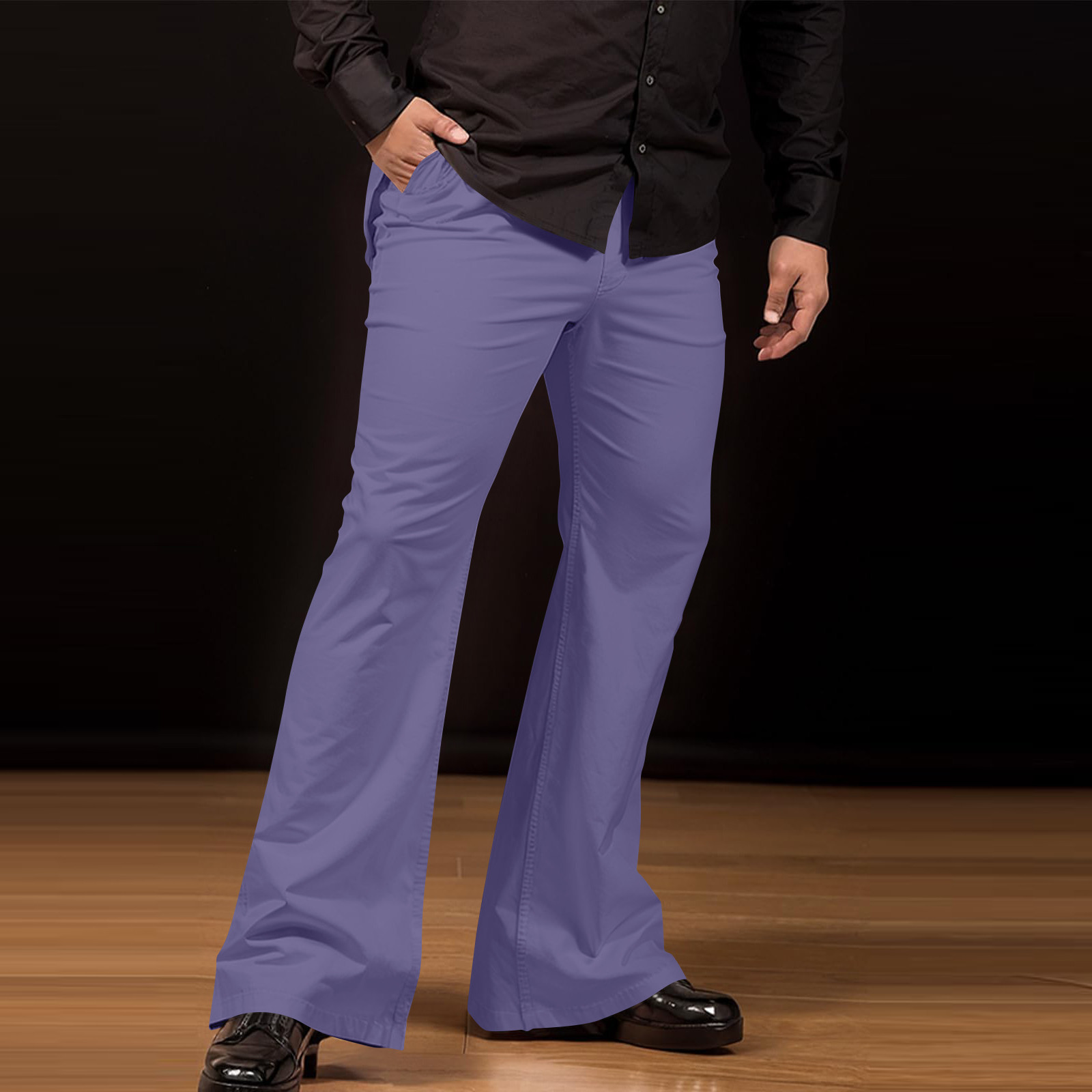 Pantalon Évasé Rétro pour Homme, Confortable, Vintage, Fjfor, At Fit, Nouveau Design Sergé, Été