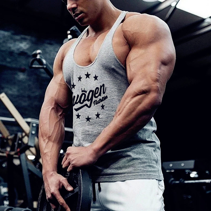 Muscle hommes sport débardeur coton maillot de corps hauts de sport sans manches débardeur hommes fitness course sweat gilet