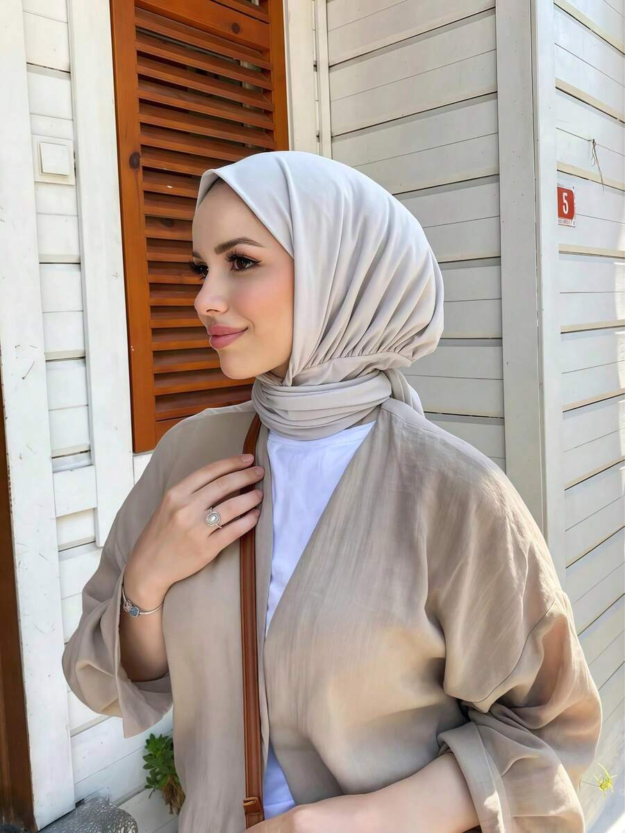 Hijab instantané pour femmes musulmanes, prêt à porter, couvre-tête complet, foulard, bonnet uni, châles pour le cou et la tête