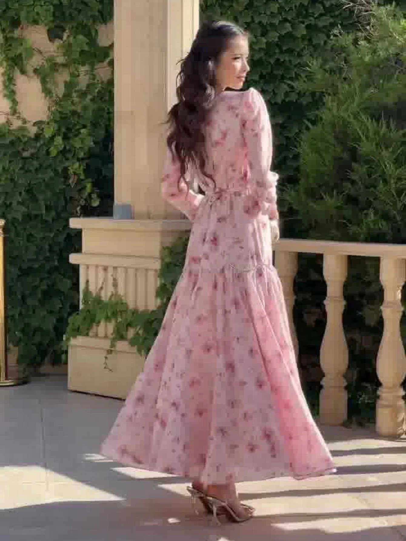 Eid femmes Robe Abaya imprimer doux dubaï robes Largos robes longues caftan Robe arabe fête Caftan Jalabiya Ramadan 2026