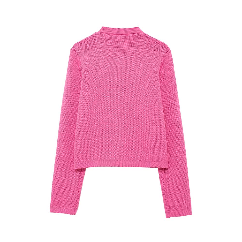 Pull Cardigan tricoté avec boutons dorés pour femmes, poches plaquées, manches longues, vêtements d'extérieur pour femmes, hauts chics, à la mode