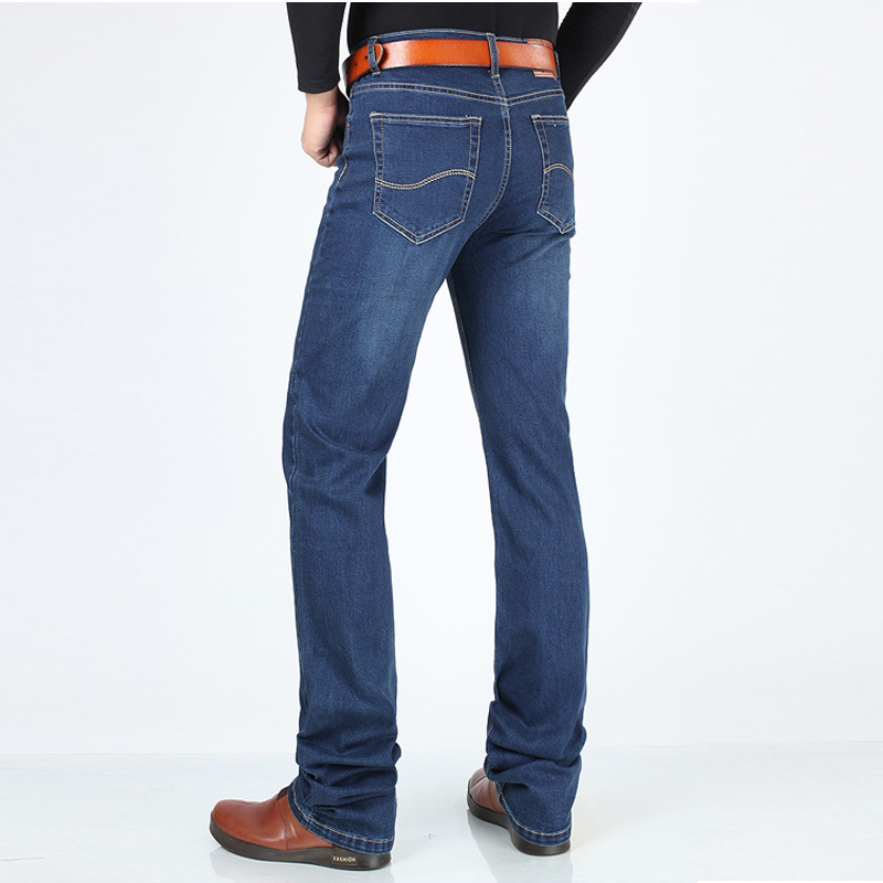Jeans longs en denim pour hommes, pantalons d'affaires décontractés, pantalons masculins, haute qualité, printemps, automne, 120 cm