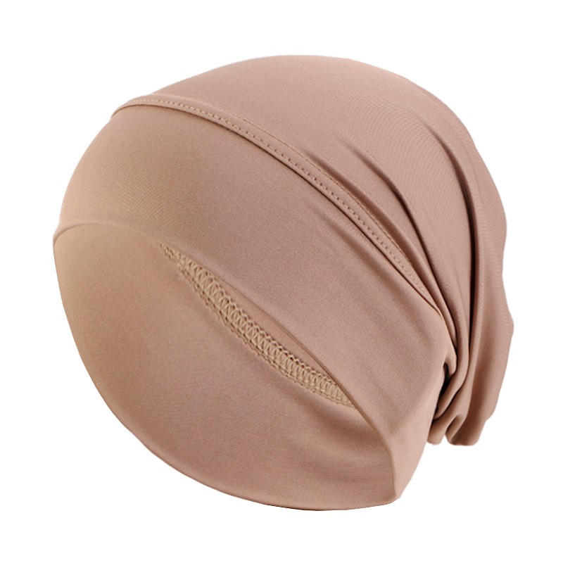 Nouveau bonnet foulard élastique ethnique, bonnet uni, bonnet de soin capillaire, turban musulman, chapeau hijab, foulard islamique, hijabs pour femmes