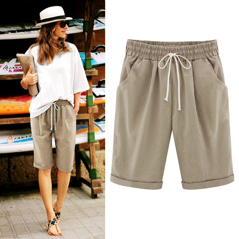 Shorts Femme Été 2026, Pantalons Décontractés, Pantalons Mi-Longs, Vêtements d'Extérieur Légers, Pantalons Amples, Vêtements Femme