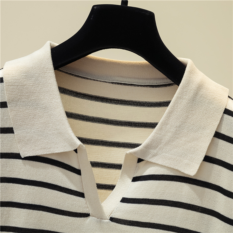 Jersey Mujer 2025 nouveau pull rayé femmes à manches longues décontracté rétro vêtements automne chandails femme tricoté pulls vêtements