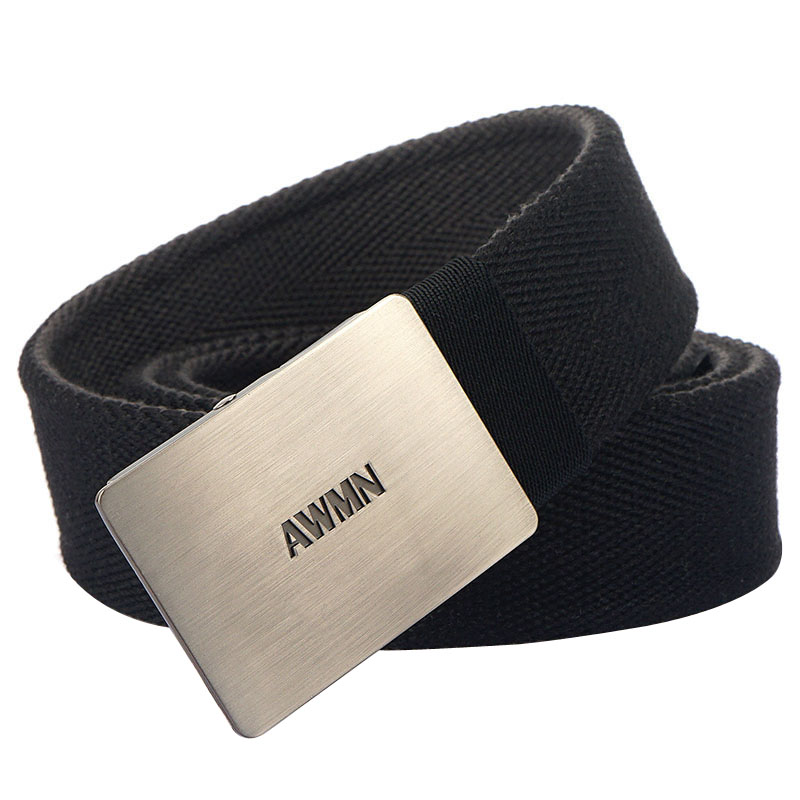 Ceinture en toile épaisse pour hommes et femmes, ceinture en jean simple décontractée, structure automatique, alliage de qualité, nouveau