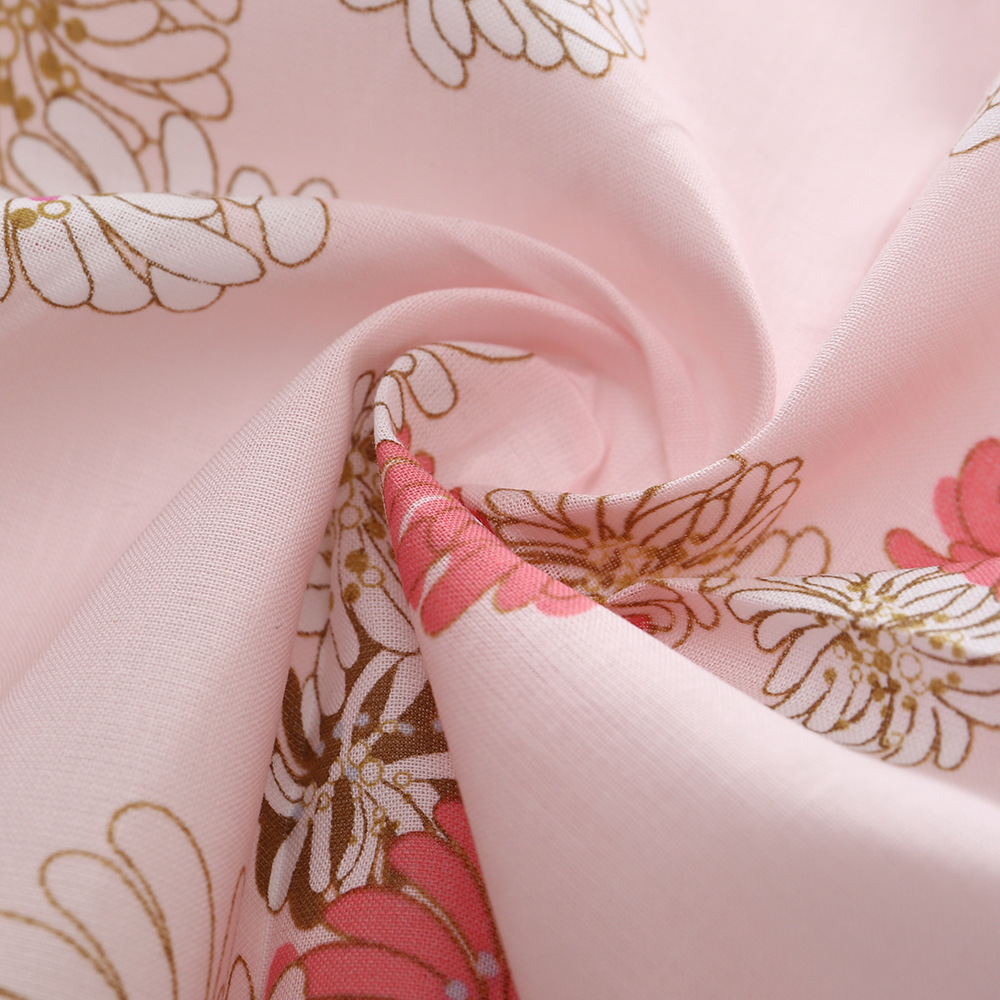Mouchoir carré en coton floral de style japonais de 43 cm, fin, respirant, imprimé dégradé, pour femmes