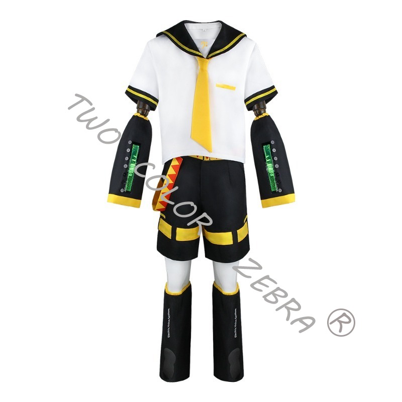Costume de Cosplay Anime Kcagamine Rin Len, uniforme de marin, tenue de fête d'halloween, ensemble complet de tenues de bande dessinée de noël