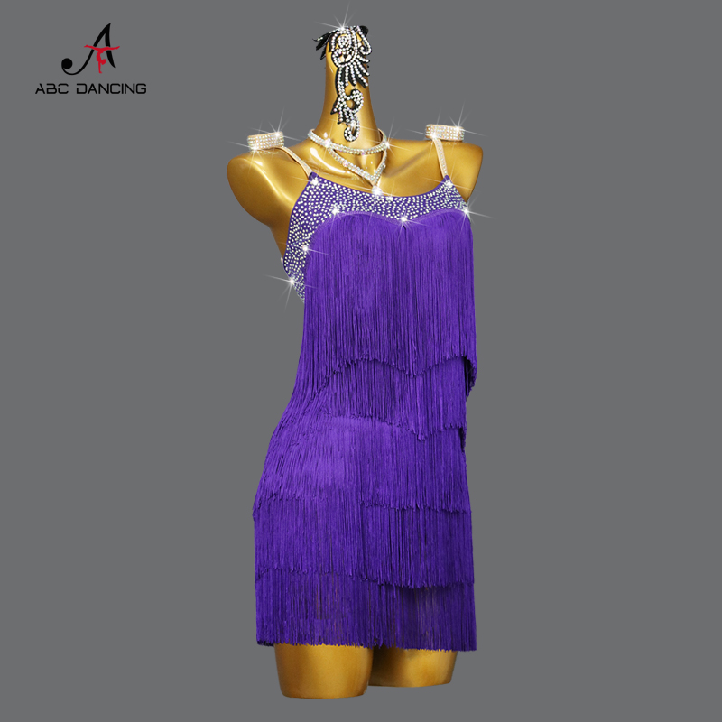 Robes de danse latine à franges, Costume de compétition Sexy pour femmes, vêtements d'entraînement pour salle de bal, Costume grande taille pour filles, Performance de Cabaret, 2026
