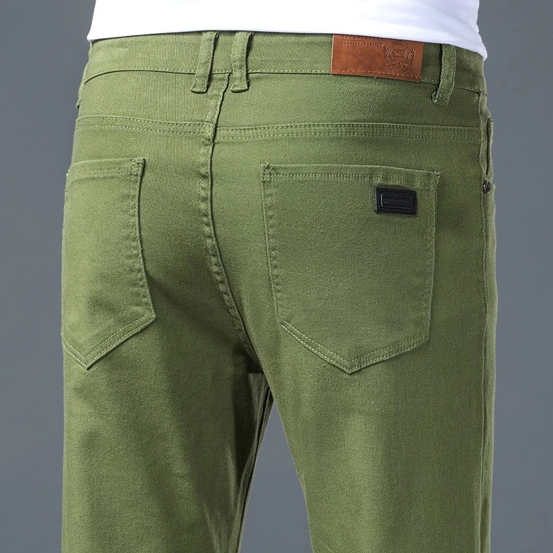 Jean slim extensible pour homme – Nouvelle collection 2026 – Pantalon confortable coupe droite classique en denim élastique pour homme