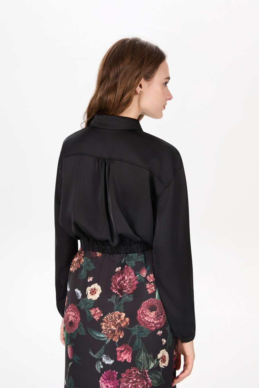 AS AW25 femme portefeuille chemise en satin + robe à bretelles correspondant haute qualité satin femme tenue dame porter