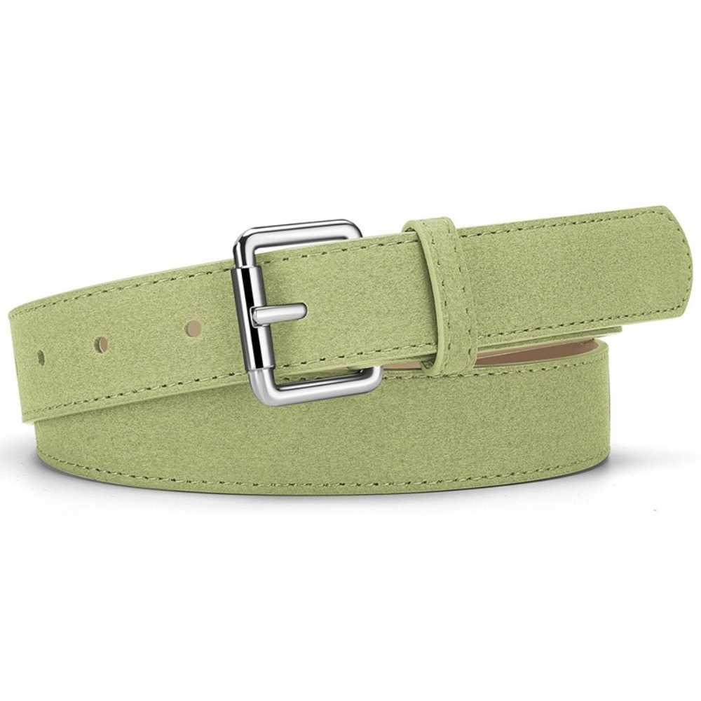 Nouveau rétro daim cuir ceinture décontracté polyvalent boucle ardillon ceinture pantalon robe ceintures femmes