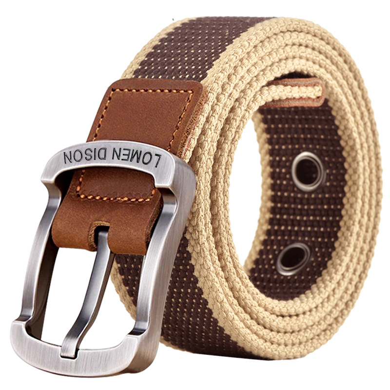Ceinture pour hommes et femmes, boucle à aiguille, ceinture en toile, ceinture cargo décontractée, version coréenne de la marée, étudiant masculin, ceinture d'extérieur pour jeunes