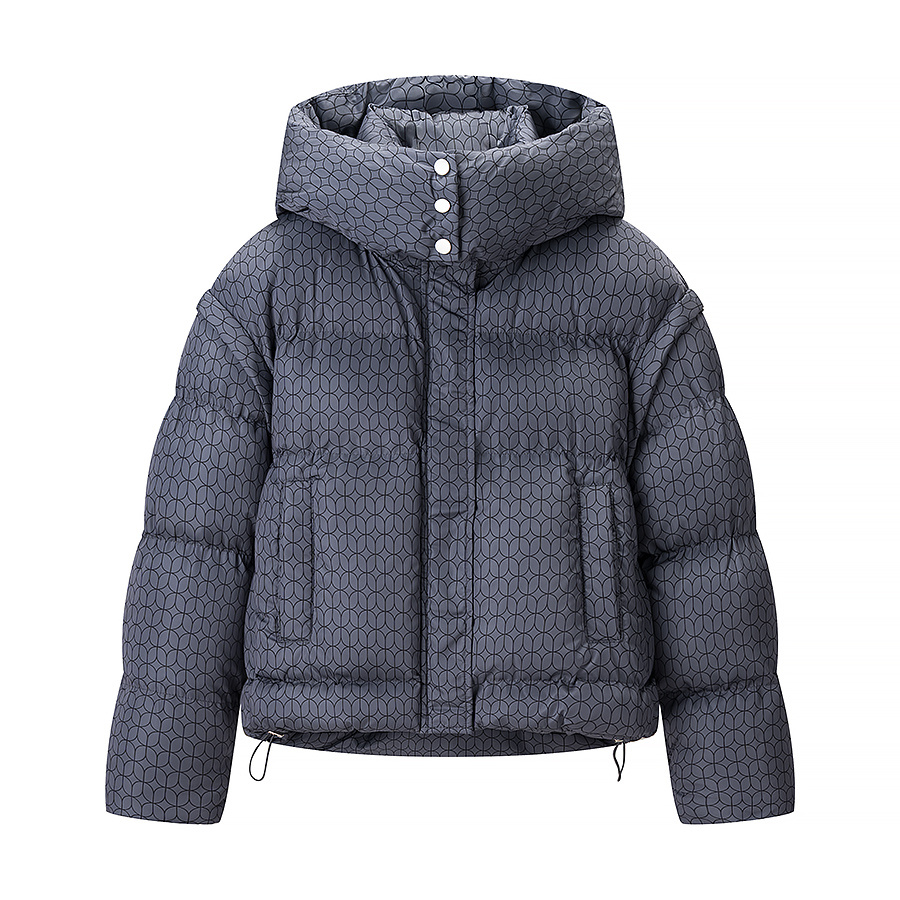 Parkas vestes femmes rose avec sweats à capuche manteau Witer chaud épais vêtements d'extérieur à manches longues hauts 2025 violet femmes manteau imprimé vestes