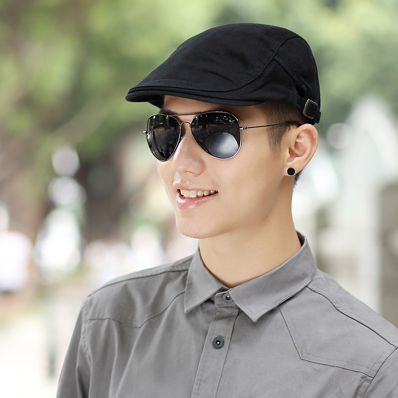 55-59 cm 60-63 cm mâle été grande taille casquettes de gavroche hommes décontracté Ivy chapeau pur coton plat casquette à visière femmes grande taille béret chapeaux