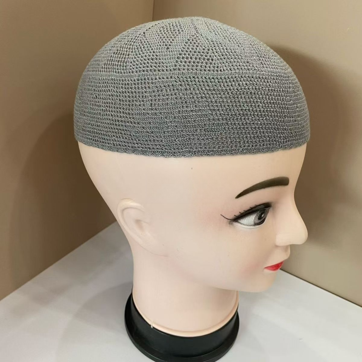 Chapeaux africains pour hommes, tricotés, décontractés, respirants, béret de prière du Ramadan, casquette de Melon de rue, bonnets Kufi noirs pour hommes islamiques