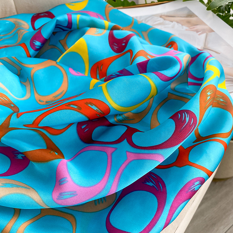 Écharpe de luxe pour femme 180x90 cm, foulard en soie douce de qualité supérieure, châle, couvre-maillot de plage, bandana pour femme