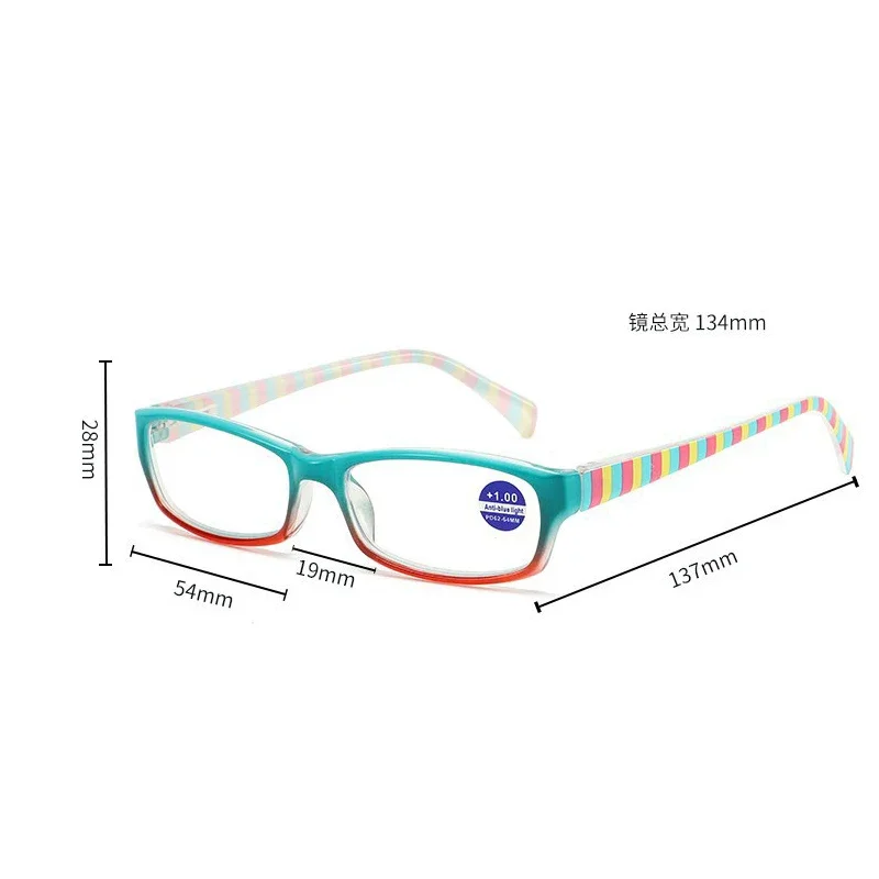 Nouvelle tendance lunettes de lecture colorées pour femmes hommes classique petit carré presbytie mode Anti-lumière bleue Plus lunettes dioptrie