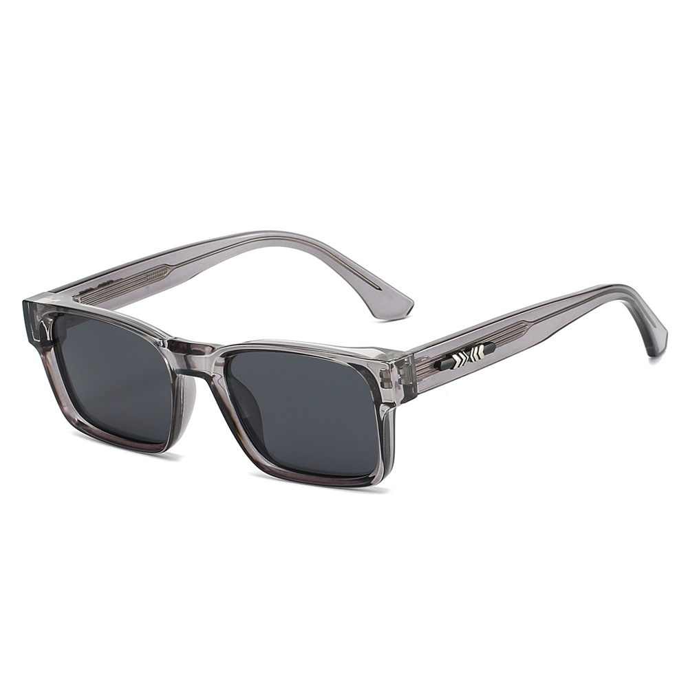 Lunettes de soleil polarisées carrées de qualité pour hommes, noyau métallique UV400 unisexe, pour voyage, randonnée, plage, pêche