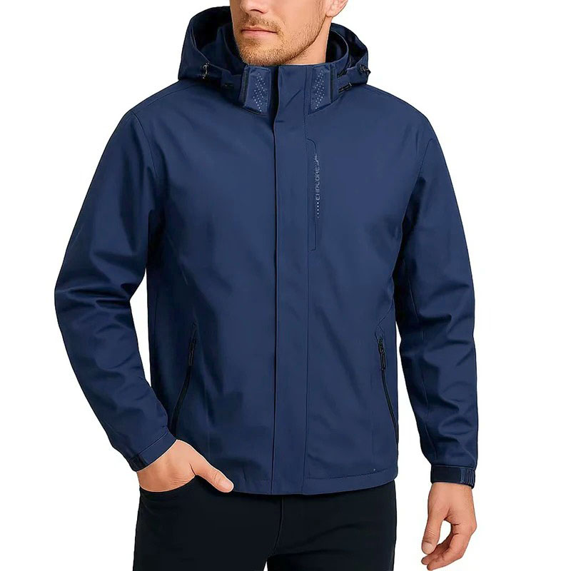 Veste d'extérieur imperméable pour hommes, coupe-vent, à capuche, pour escalade, randonnée, poinçonnage, automne et printemps, offre spéciale