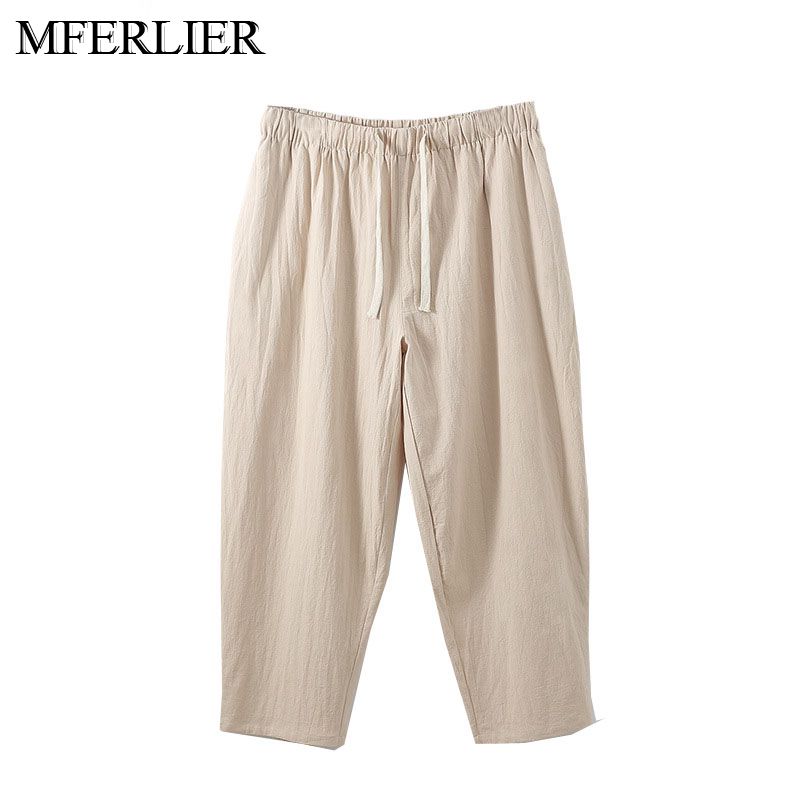 Pantalons d'été hommes 12XL taille 170cm 5XL 6XL 7XL 8XL 9XL 10XL 11XL grande taille coton grande taille pantalon 5 couleurs