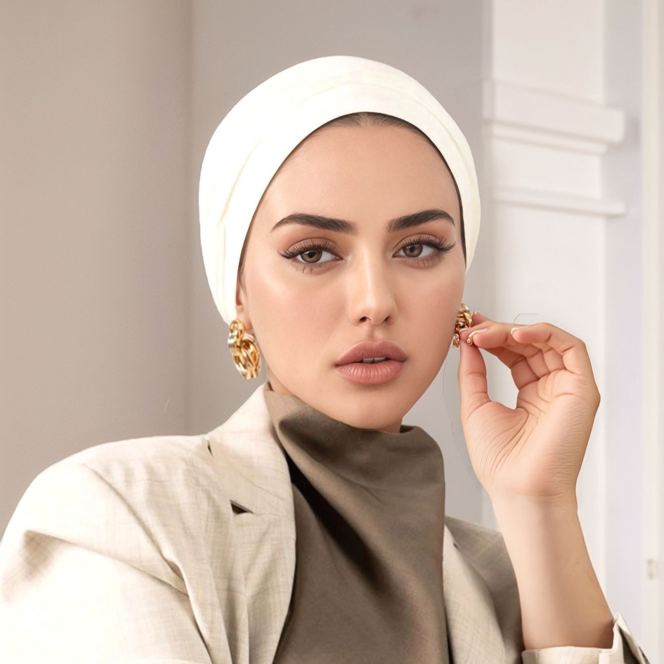 Nouveau sous-hijab musulman 2026, couleur unie, bonnets sous-hijab tendance, hijab instantané, bonnet turban extensible doux, sous-hijab islamique