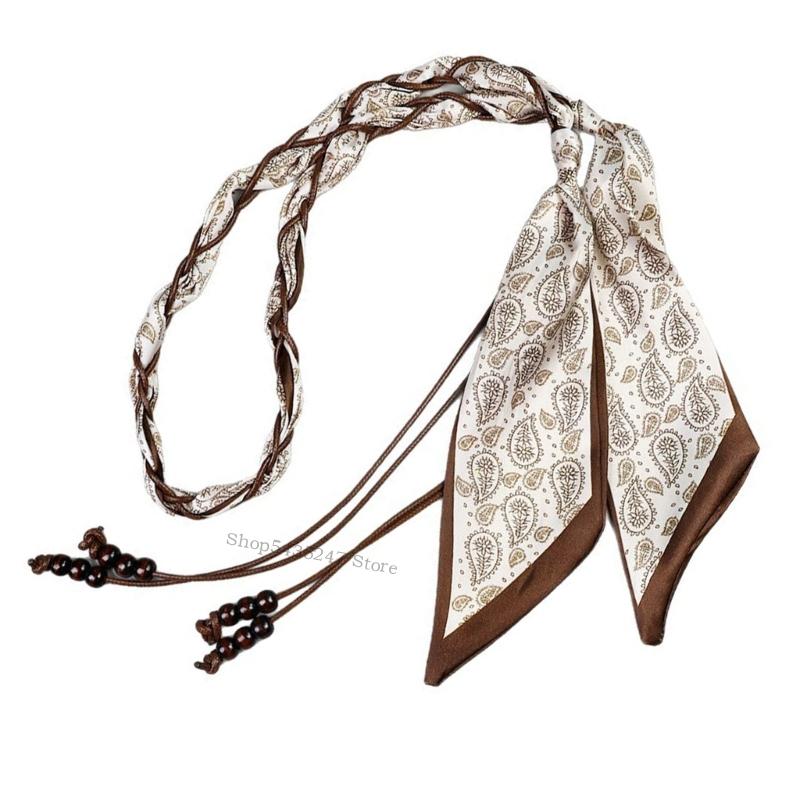 Corde taille unisexe polyvalente, ceinture tressée bohème, conception légère H7EF