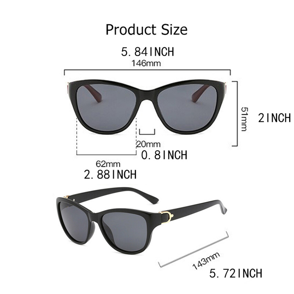 Lunettes de soleil pour femmes, classiques, à la mode, polarisées, pour activités de plein air, sport, conduite, pêche, course