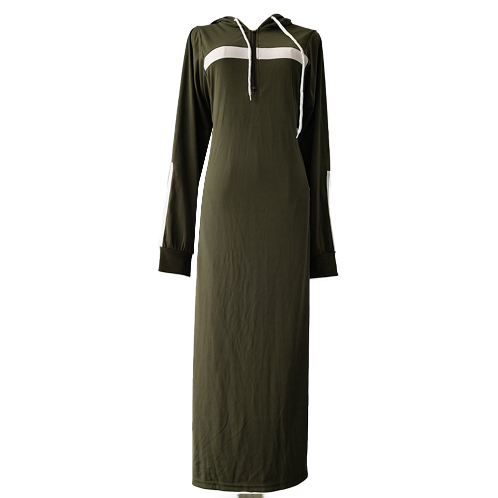 Hauts musulmans pour hommes, vêtements arabes islamiques du moyen-orient, amples, rayés, manches longues, poches avec cordon de serrage, Robe à capuche pleine longueur