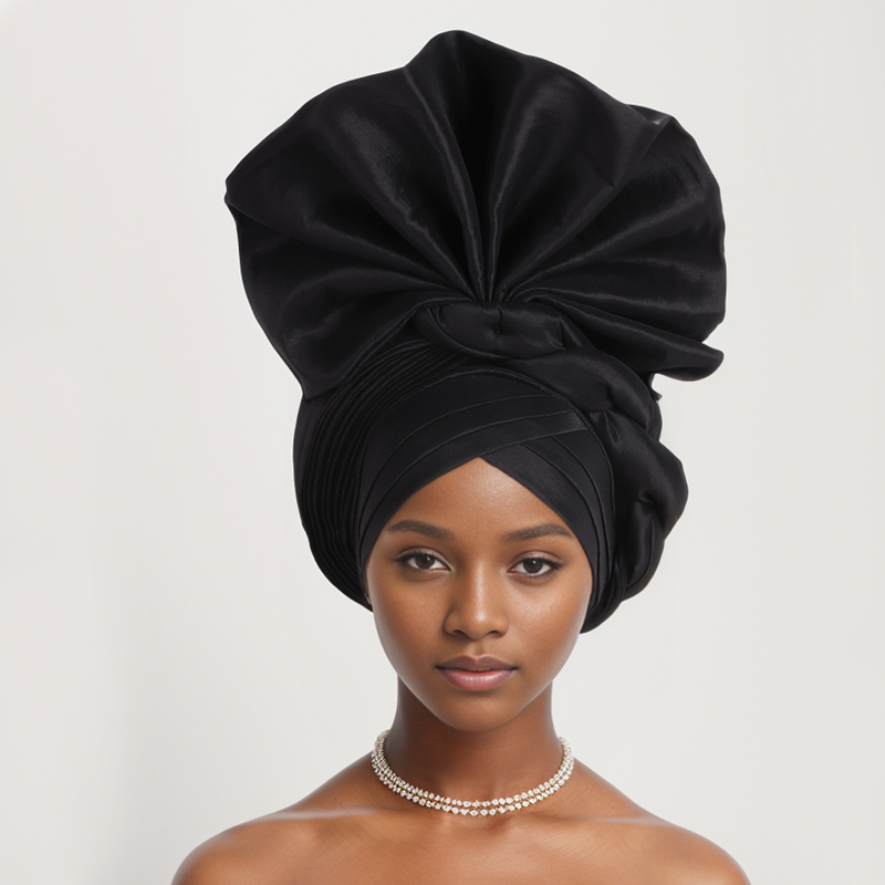 Turban Africain pour Femme, Cravate de Sauna, Nigeria, Brut, ixde Mariage, 2024