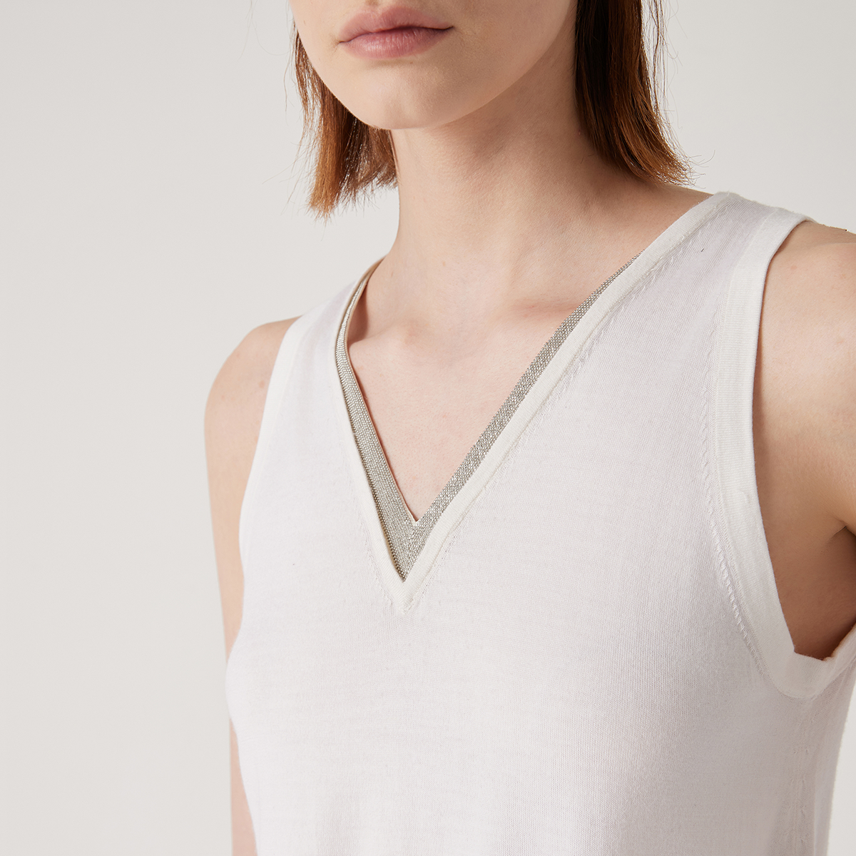BC1176 – gilet d'été en laine et soie pour femmes, vêtements de luxe, confortables, respirants, à la mode