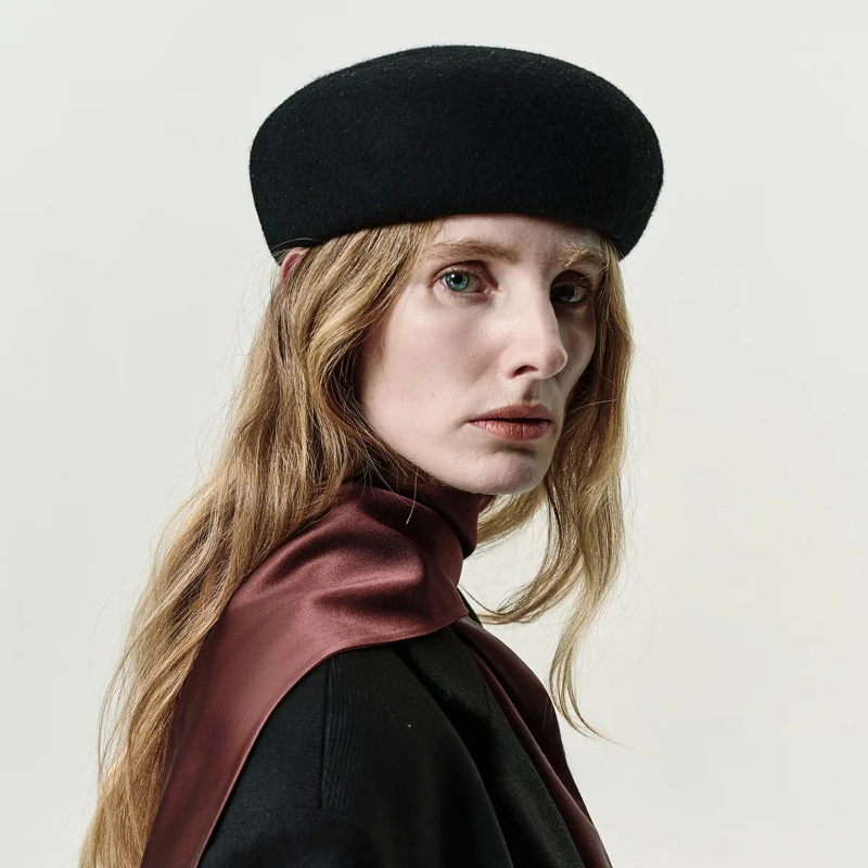 Béret élégant en laine 100% pour femmes, chaleur hivernale, décontracté, à la mode, chapeau de peintre, accessoires de vêtements pour le shopping en plein air