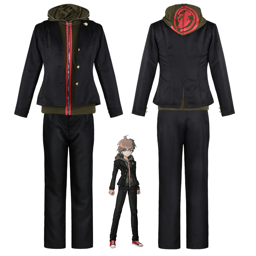 Costume de Cosplay Anime Naegi Makoto, uniforme Super Danganronpa pour hommes, tenues de fête d'halloween, ensembles de tissus, vêtements décontractés, déguisement