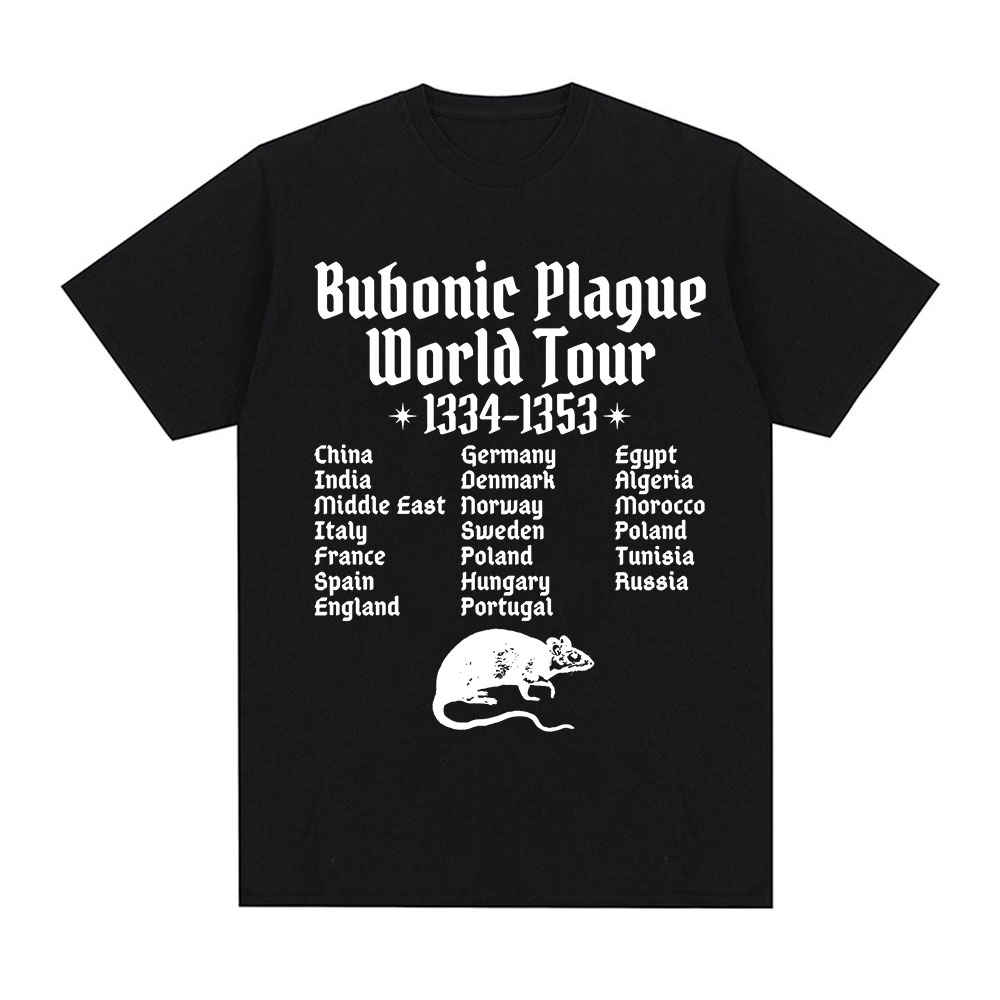 T-shirt unisexe Engines onic Plague World Tour, T-shirt gothique, Vintage, Décontracté, Drôle, Souris, Rat, Meme, Respiré, Streetwear, Hommes, Femmes