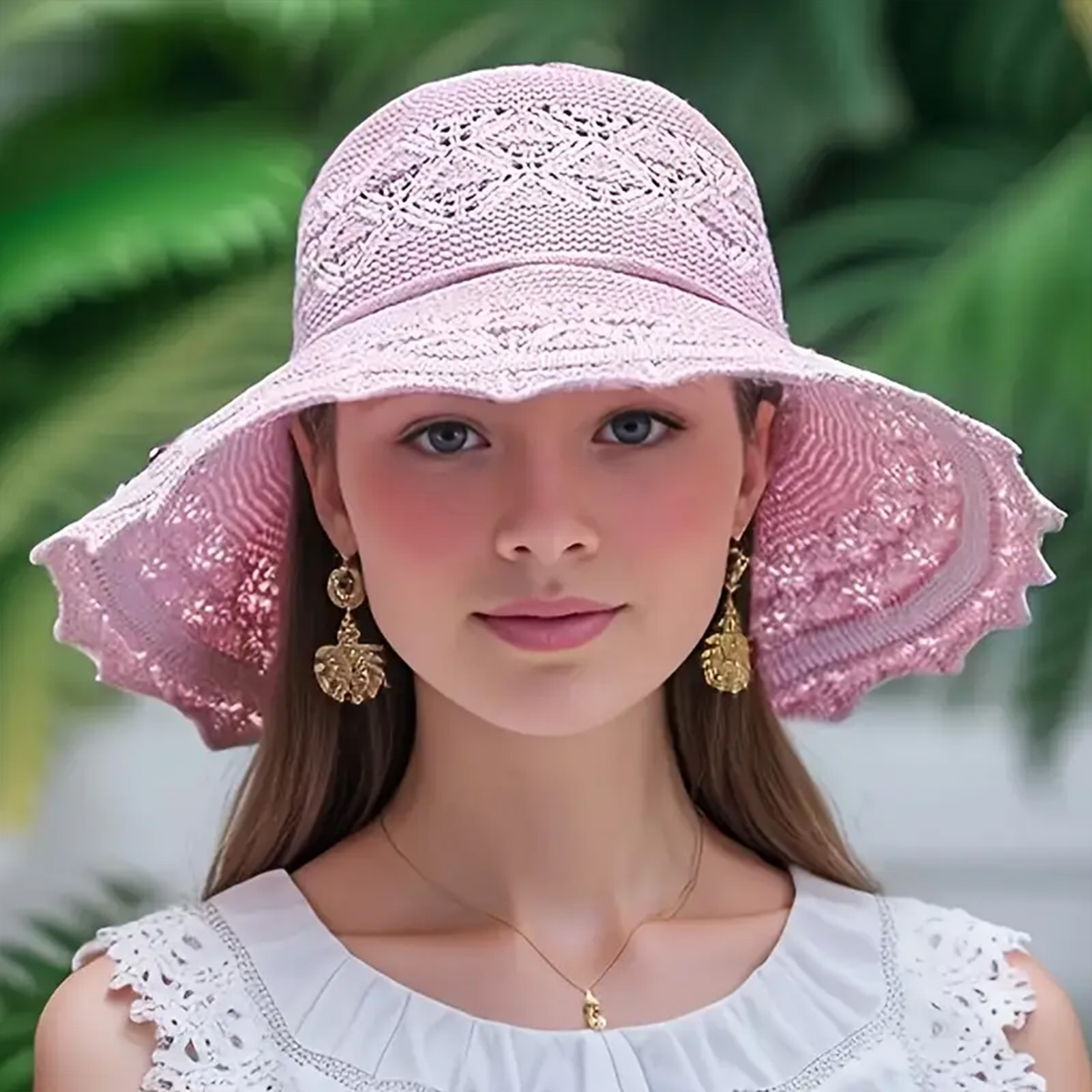 Visières solaires élégantes, chapeaux de plage d'été pour femmes, protection UV, casquette à large bord pliable, accessoires de voyage en plein air pour filles et adolescentes