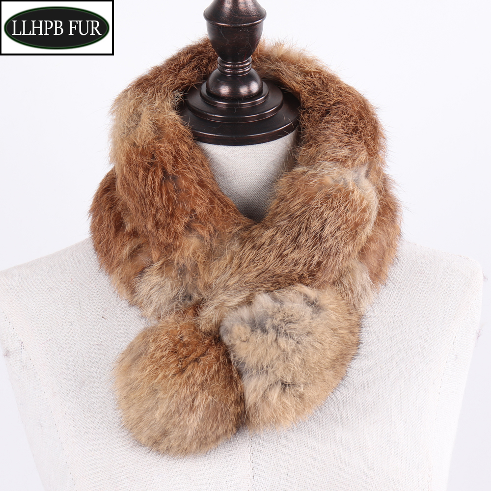 Nouvelle Écharpe en Fourrure de Lapin Naturelle Chaude 2026 pour Femme, Mini Foulard en Véritable Fourrure de Lapin pour l'Hiver, Écharpes Tendance 100% Fourrure de Lapin Authentique pour Femme