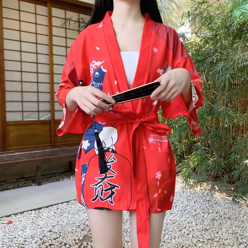 Kimono japonais Yukata pour femmes, vêtements asiatiques, chemise Cardigan samouraï, Anime, Streetwear Yukata Haori FF3257, 2021